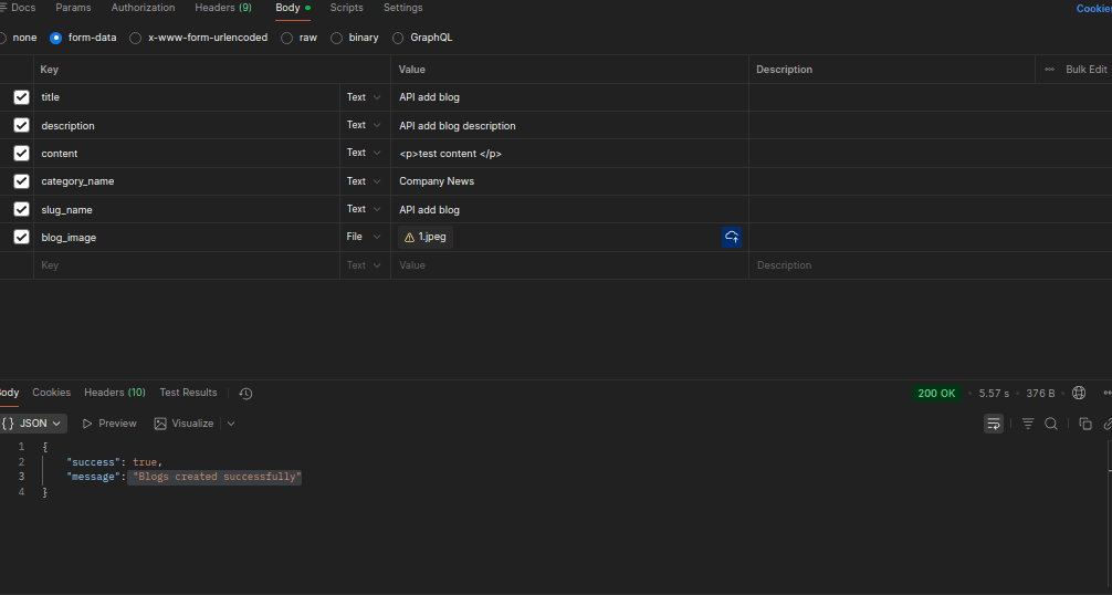 top article about blog html test
